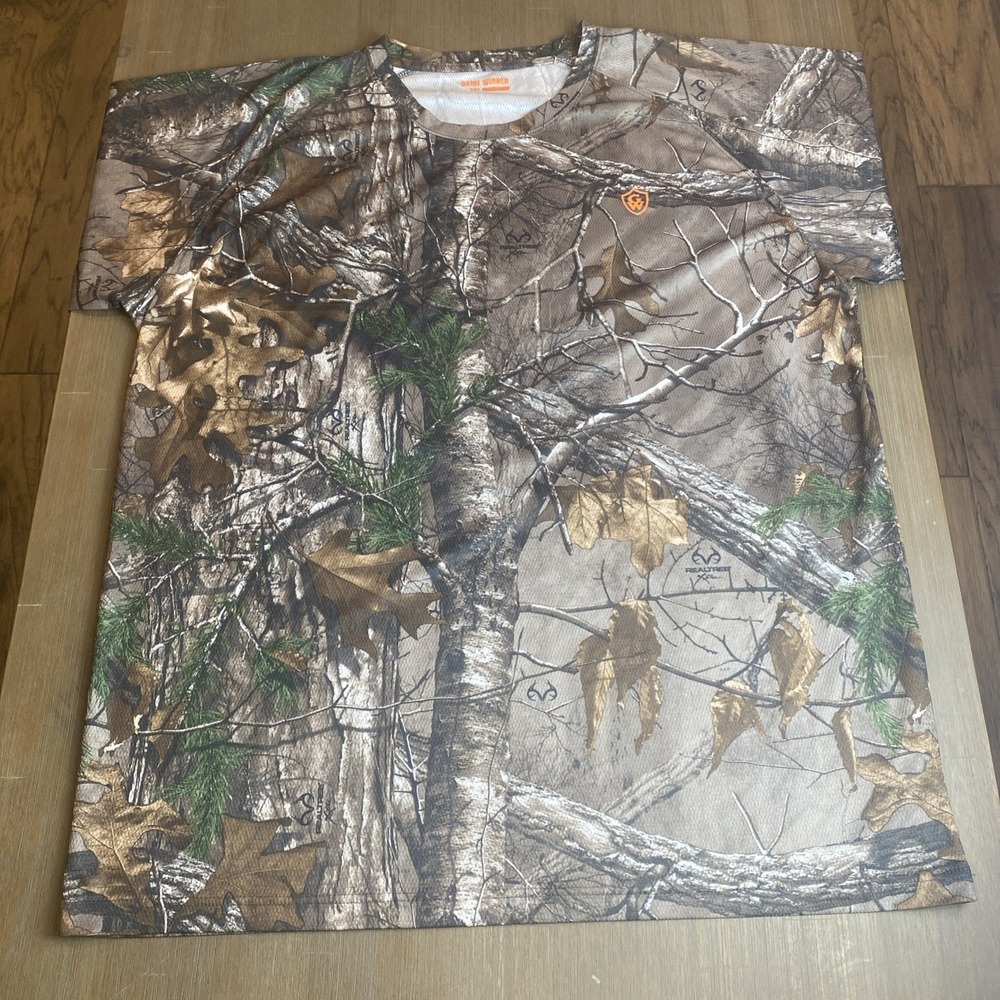 Game Winner Men's Performance  T Shirt Realtree Camo Camouflage 3XL Hunting‎ - Picture 2 of 11